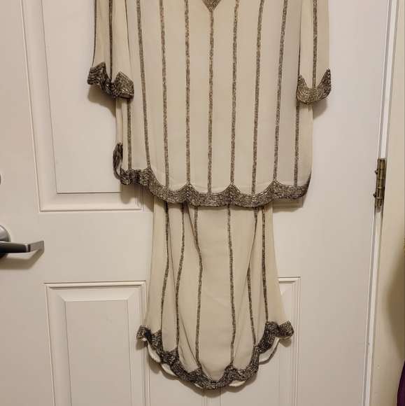 Vintage Beaded 2-piece Dress - The 24 Collection - size M - Picture 2 of 5
